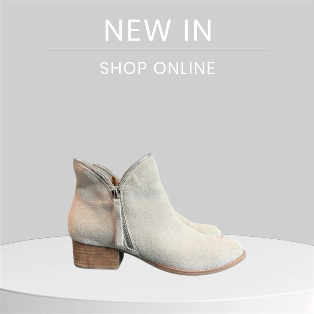 Jeffrey Campbell Crockett Ankle boots, size 8.5, woman, bone